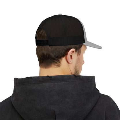 Kim and Matt Adventures Distressed Trucker Cap | Snapback Mesh Hat