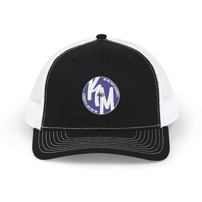 Kim and Matt Adventures Distressed Trucker Cap | Snapback Mesh Hat