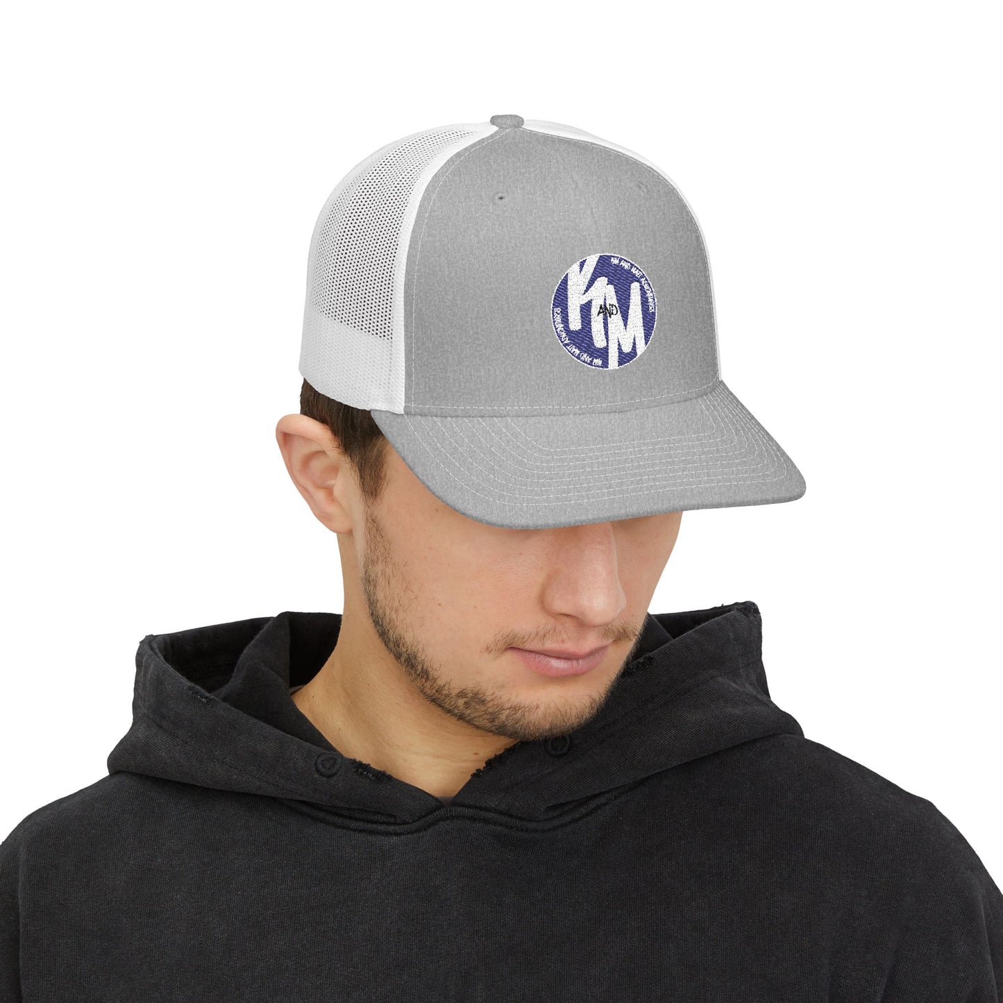 Kim and Matt Adventures Distressed Trucker Cap | Snapback Mesh Hat