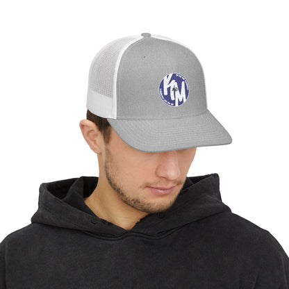 Kim and Matt Adventures Distressed Trucker Cap | Snapback Mesh Hat
