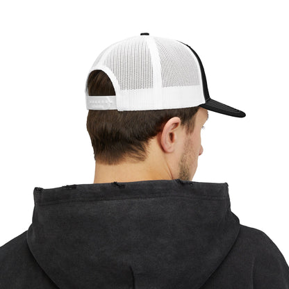 Kim and Matt Adventures Distressed Trucker Cap | Snapback Mesh Hat
