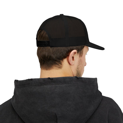 Kim and Matt Adventures Distressed Trucker Cap | Snapback Mesh Hat