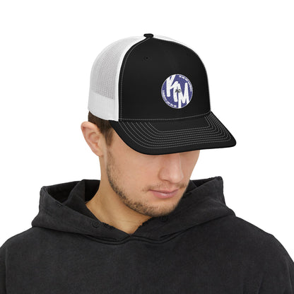 Kim and Matt Adventures Distressed Trucker Cap | Snapback Mesh Hat