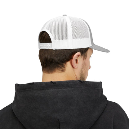 Kim and Matt Adventures Distressed Trucker Cap | Snapback Mesh Hat